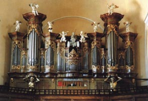 Varhany v kostele sv. Vavince